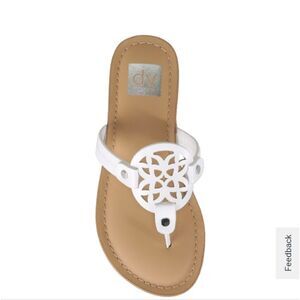 Dolce Vita White and Tan Kids Sandals